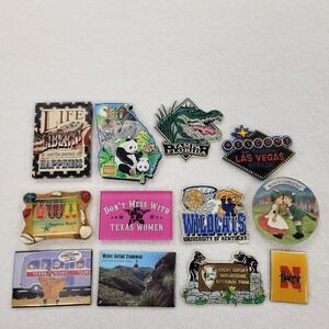 12‎ Refrigerator Magnets from Various places around the US